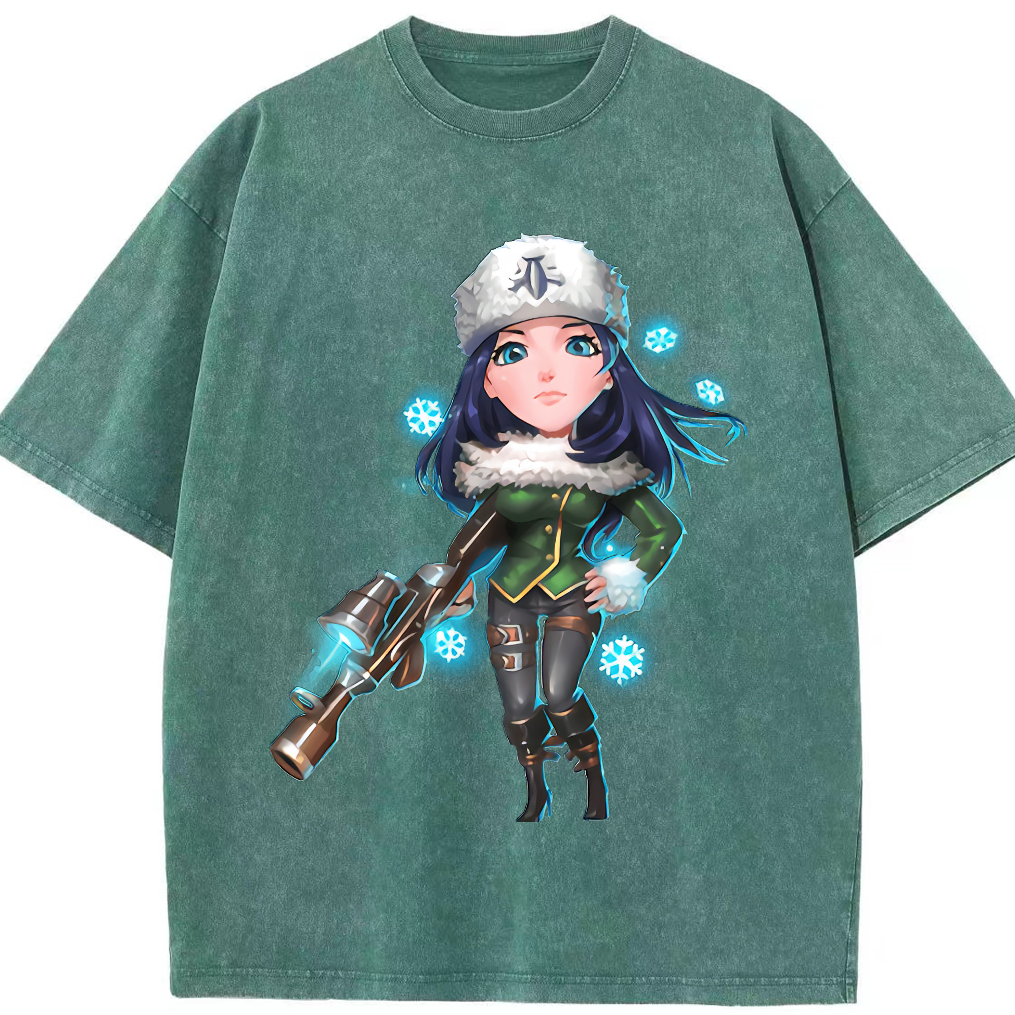 リーグ・オブ・レジェンド League of Legends LOL 綿100% ヴィンテージ風 半袖Tシャツ（フロントプリント）
